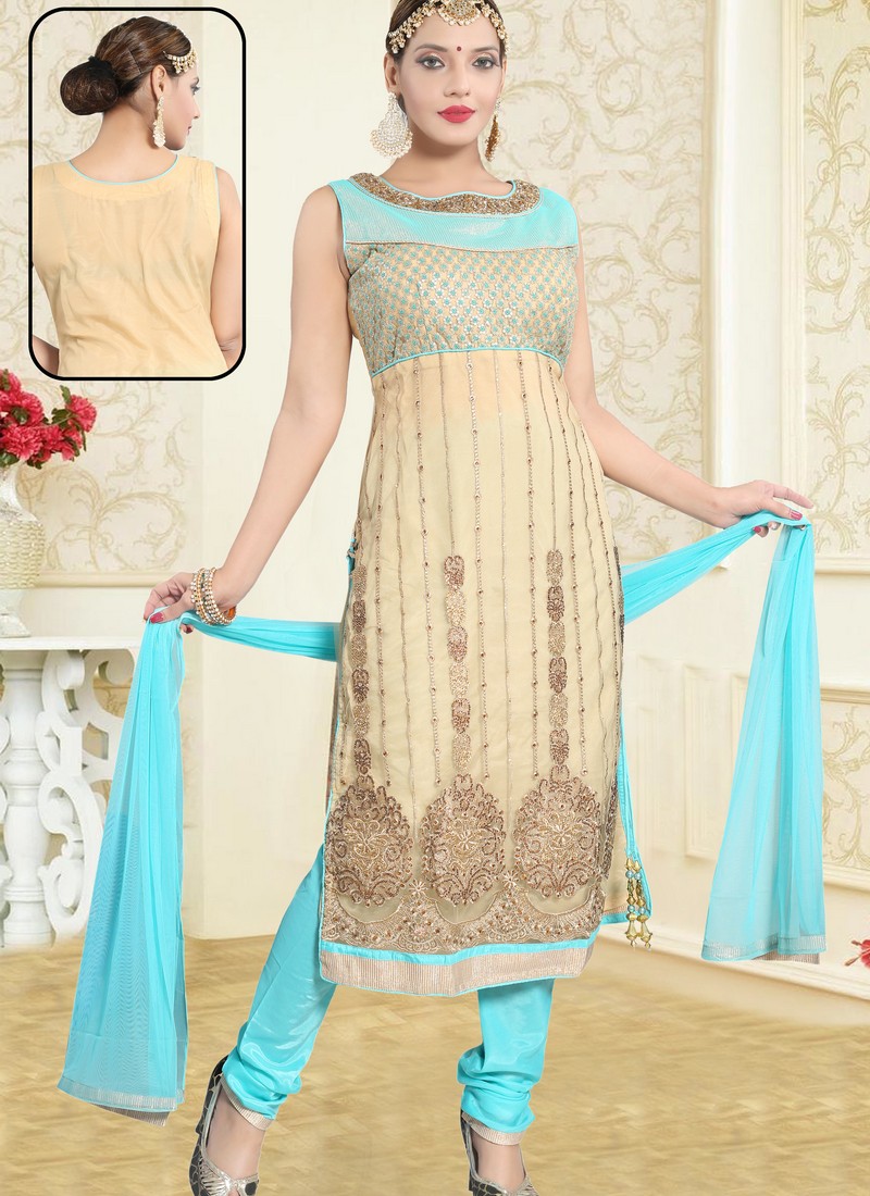punjabi suit firozi colour